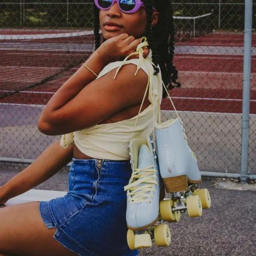 Ковзани роликові IMPALA Quad Skate блакитні IMPROLLER1