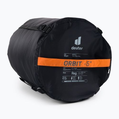 Спальний мішок deuter Orbit -5° regular/left mandarine/ink