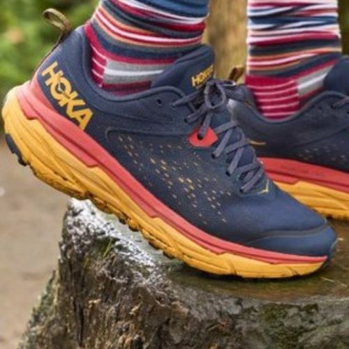 Кросівки для бігу чоловічі HOKA Challenger ATR 6 синьо-помаранчеві 1106510-OSRY