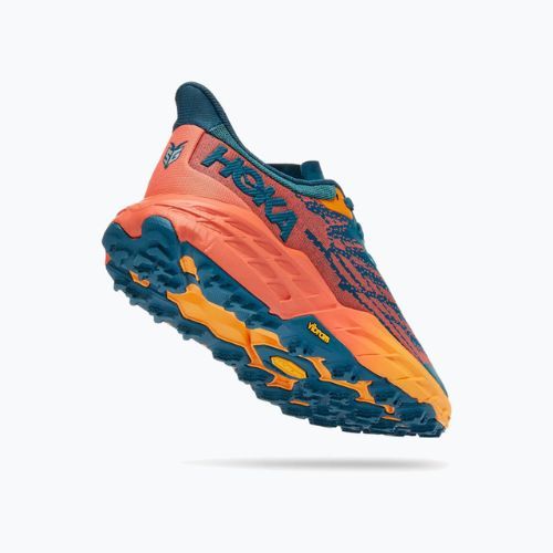 Кросівки для бігу жіночі HOKA Speedgoat 5 блакитно-помаранчеві 1123158-BCCML