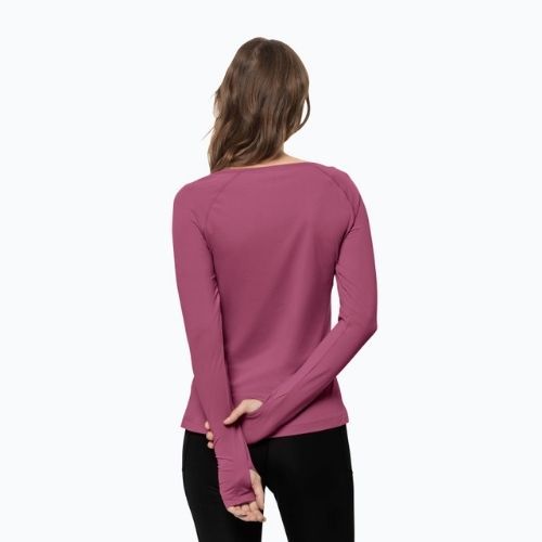 Футболка трекінгова жіноча Jack Wolfskin Tasman фіолетова 1808441_2094