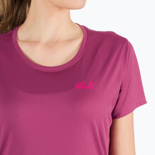 Футболка трекінгова жіноча Jack Wolfskin Tech фіолетова 1807121_2094