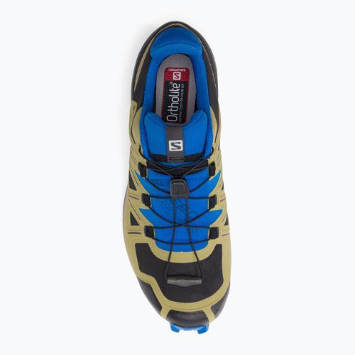 Кросівки для бігу чоловічі Salomon Speedcross 5 GTX black/green moss/skydiver