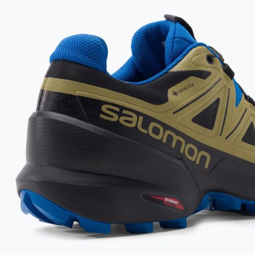 Кросівки для бігу чоловічі Salomon Speedcross 5 GTX black/green moss/skydiver