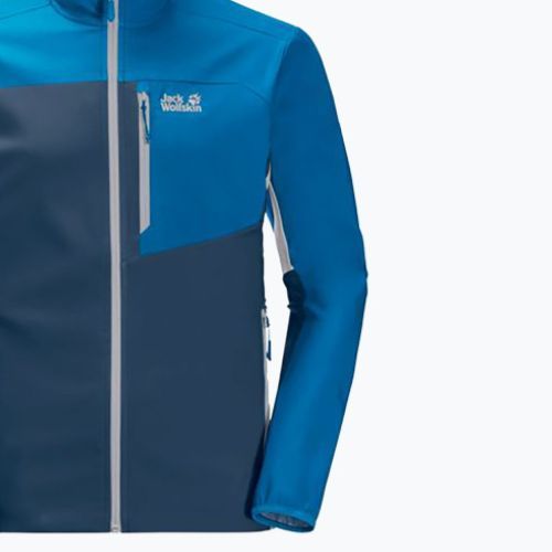 Куртка софтшел чоловіча Jack Wolfskin Eagle Peak II блакитна 1306911_1361