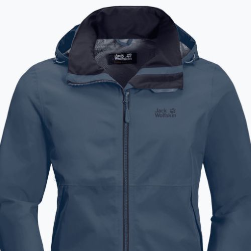 Куртка хардшел чоловіча Jack Wolfskin Evandale синя 1111131_1383