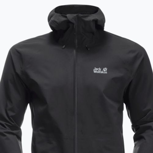 Куртка хардшел чоловіча Jack Wolfskin Highest Peak чорна 1115131_6000