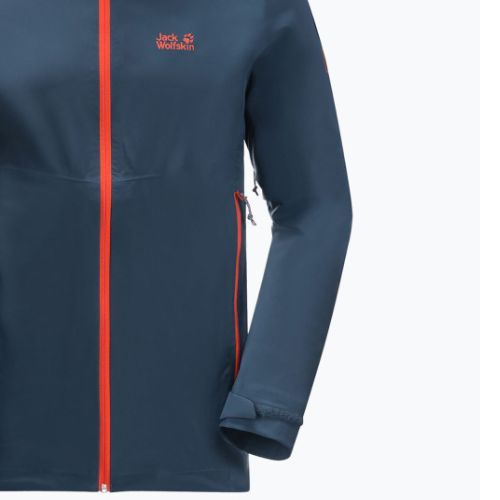 Куртка дощовик чоловіча Jack Wolfskin Highest Peak 2.5L синя 1114961_1383