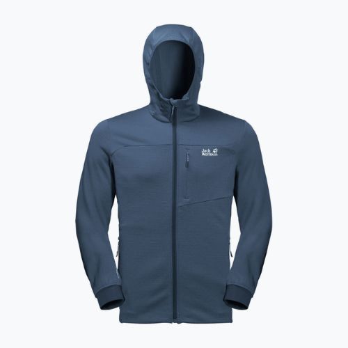 Флісова кофта чоловіча Jack Wolfskin Hydro Grid синя 1710001_1383