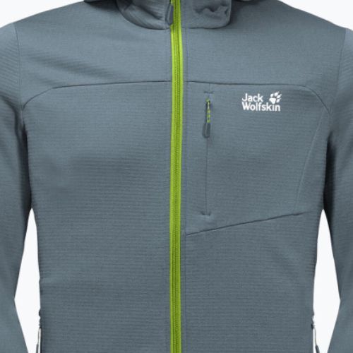 Флісова кофта чоловіча Jack Wolfskin Hydro Grid сіра 1710001_6098