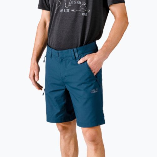 Шорти трекінгові чоловічі Jack Wolfskin Active Track сині 1503791_1383