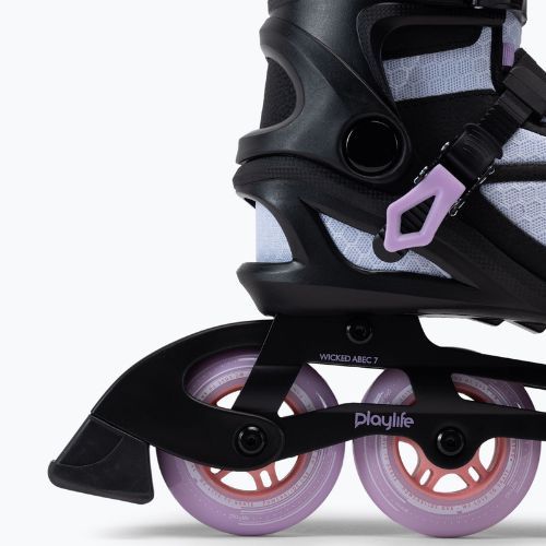 Роликові ковзани жіночі Playlife Lancer 84 чорно-фіолетові 880274