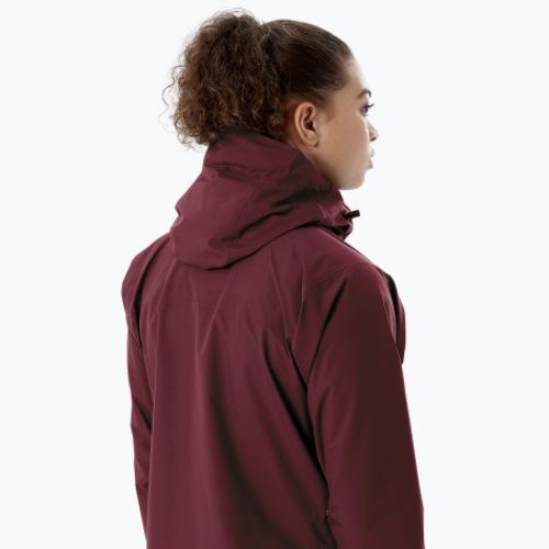 Куртка дощовик жіноча Rab Downpour Eco бордова QWG-83-HD-08