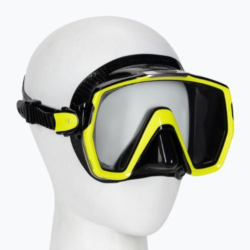 Маска для дайвінгу TUSA Freedom Hd Mask чорно-жовта M-1001