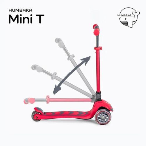 Самокат триколісний дитячий HUMBAKA Mini T червоний HBK-S6T