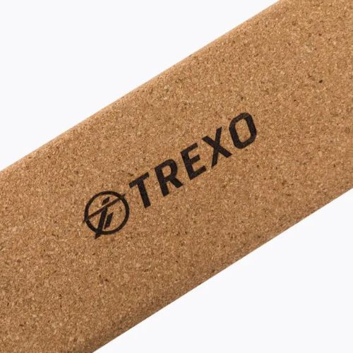 Блок для йоги TREXO коричневий YB-75