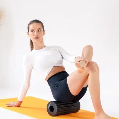 Ролик масажний XTREXO EPP чорний MR-EP01B