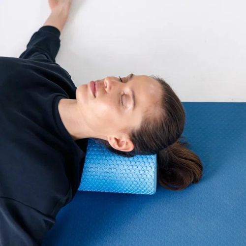 Ролик масажний XTREXO EVA блакитний MR-EV02N