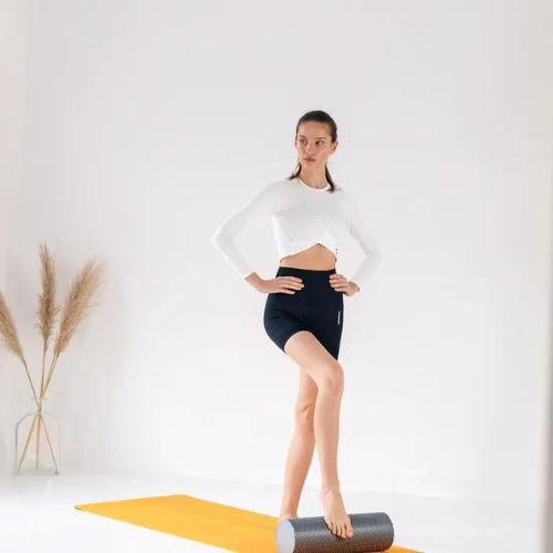 Ролик масажний XTREXO EVA сірий MR-EV02Z