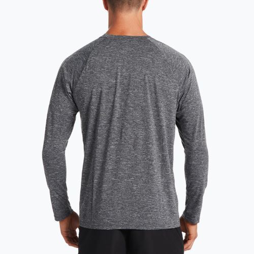 Лонгслів тренувальний чоловічий Nike Heather чорний NESSA590-001