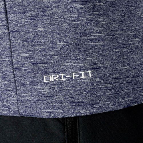 Лонгслів тренувальний чоловічий Nike Heather синій NESSA590-440