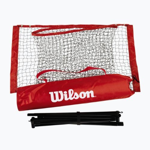 Сітка для тенісу Wilson Starter Ez Tennis Net 6.1 м чорний/червоний