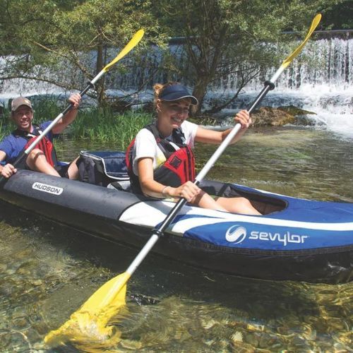 Байдарка надувна для 3-х осіб Sevylor Hudson блакитна 2000014708