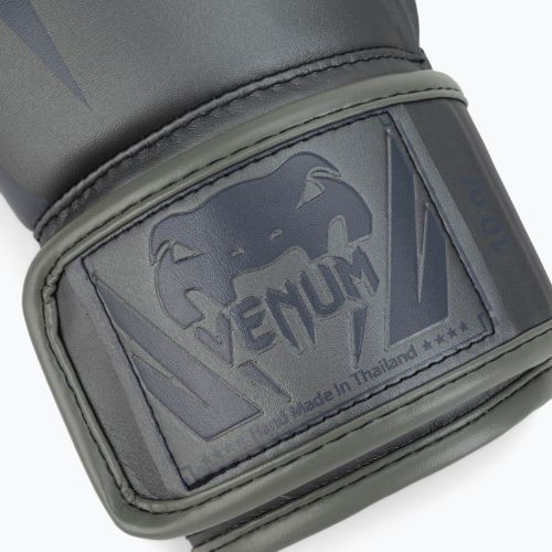Рукавиці боксерські чоловічі Venum Elite сірі VENUM-0984