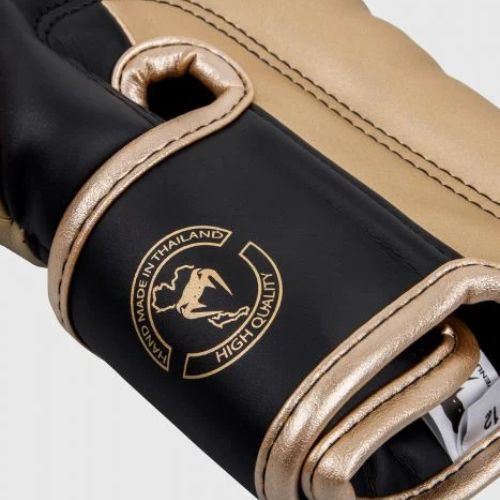 Рукавиці боксерські чоловічі Venum Elite чорно-золоті VENUM-1392
