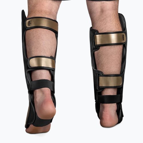 Протектори гомілок Hayabusa T3 Striking Shin Guards чорно-золоті T3SSG