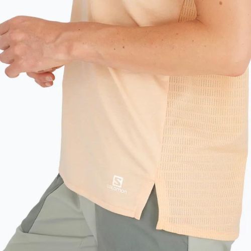 Футболка трекінгова жіноча Salomon Outline Summer SS помаранчева LC1794500