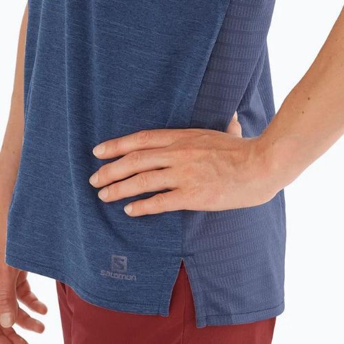 Футболка трекінгова жіноча Salomon Outline Summer SS синя LC1708700