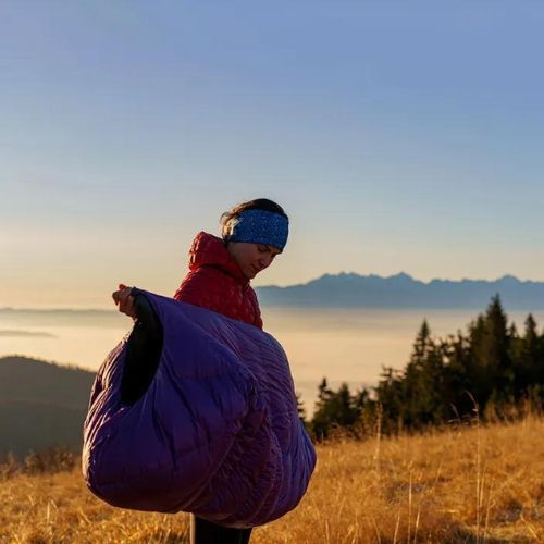 Спальний мішок AURA AR 450 фіолетовий