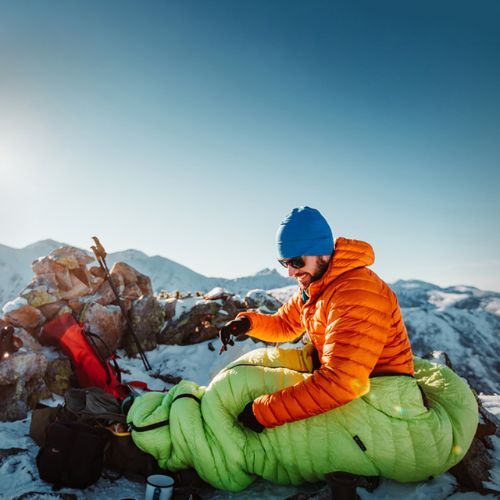 Спальний мішок AURA AR 600 лаймовий