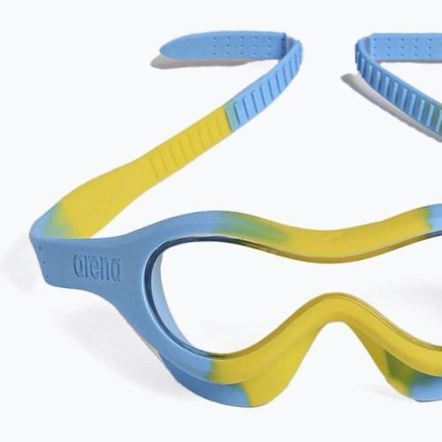 Маска для плавання дитяча arena Spider Mask clear/yellow/lightblue