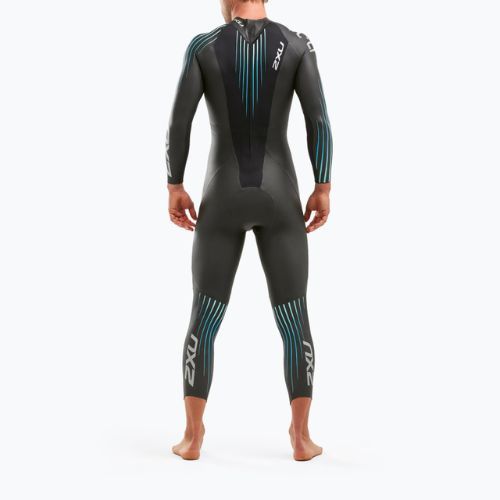 Гідрокостюм для триатлону чоловічий 2XU Propel 1 black/blue ombre