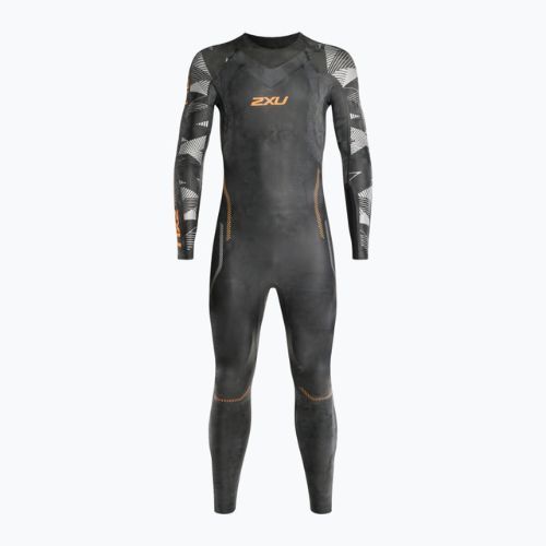 Гідрокостюм для триатлону чоловічий 2XU Propel 2 black/orange fizz
