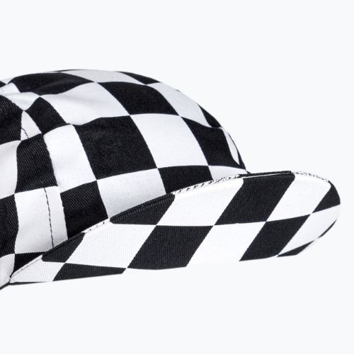 Шапка велосипедна під шолом Luxa Squares чорно-біла LULOCKSB