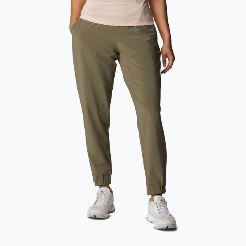 Штани трекінгові жіночі Columbia Pleasant Creek Warm Jogger stone green