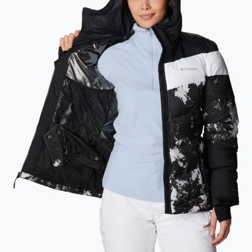 Куртка лижна жіноча Columbia Abbott Peak Insulated white lookup print/black/white