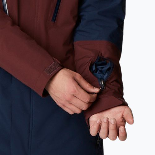 Куртка лижна чоловіча Columbia Aerial Ascender collegiate navy/elderberry