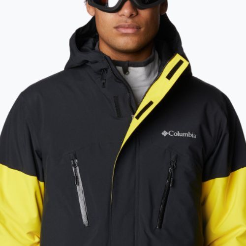 Куртка лижна чоловіча Columbia Aerial Ascender laser lemon/black