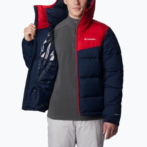 Куртка лижна чоловіча Columbia Iceline Ridge collegiate navy/mountain red