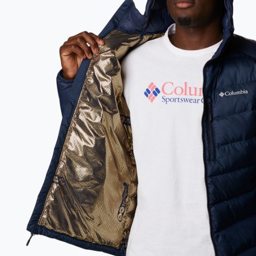 Пуховик чоловічий Columbia Labyrinth Loop Hooded collegiate navy