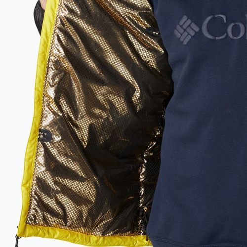 Пуховик чоловічий Columbia Labyrinth Loop Hooded laser lemon/black