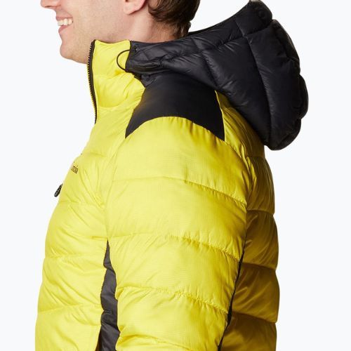 Пуховик чоловічий Columbia Labyrinth Loop Hooded laser lemon/black