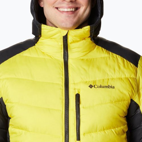 Пуховик чоловічий Columbia Labyrinth Loop Hooded laser lemon/black