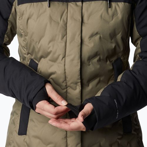 Пуховик жіночий Columbia Mountain Croo II Mid Down stone green/black