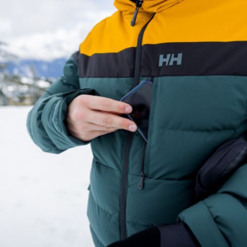 Куртка лижна чоловіча Helly Hansen Bossanova Puffy зелено-жовта 65781_495