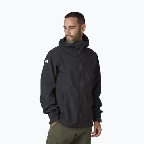 Куртка софтшел чоловіча Helly Hansen Paramount Hooded чорна 62987_990